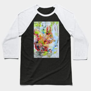 SQUIRREL - watercolor portrait .1 Baseball T-Shirt